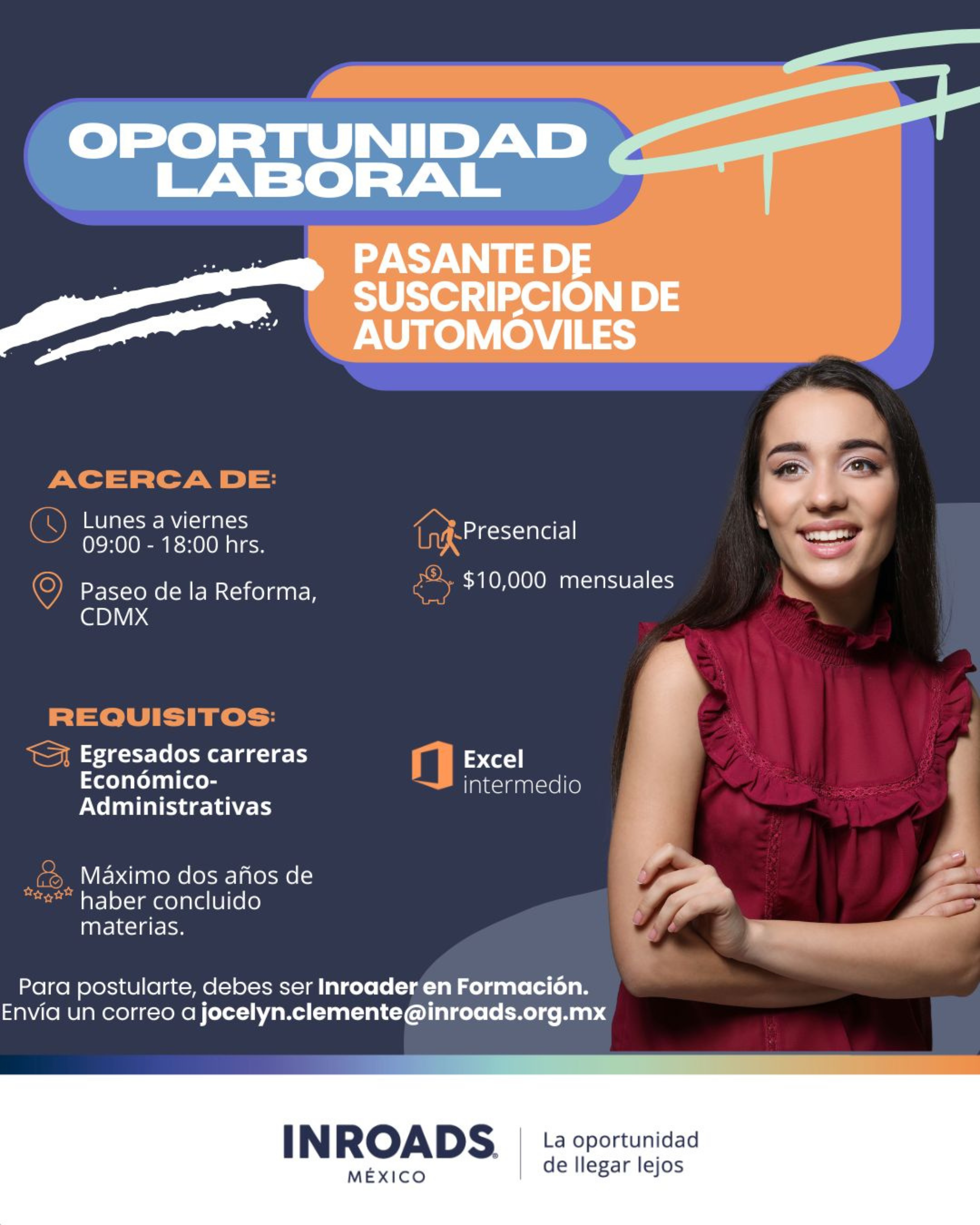 pasante de suscripcion de automoviles
